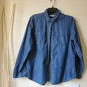 Denim button down shirt